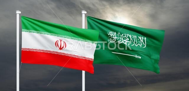 iran and saudi arabia flag