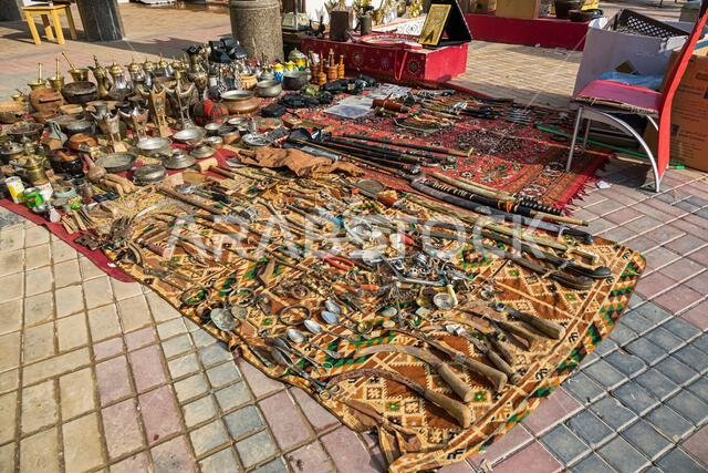 سوق شعبي مفتوح في الرياض، المملكة العربية السعودية.