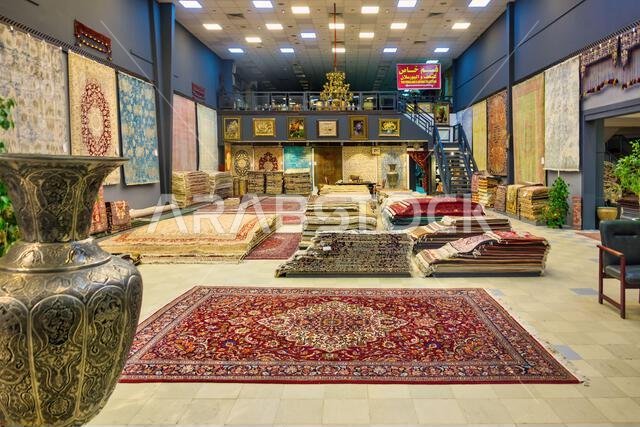 متجر سجاد شرقي في الرياض، المملكة العربية السعودية.