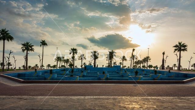 Al khobar Corniche Park Morning view. City Khobar, Saudi Arabia.