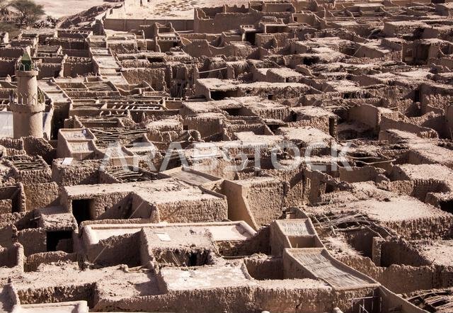 منظر علوي لمدينة العلا القديمة، المملكة العربية السعودية