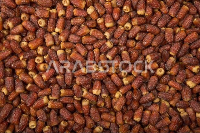 From the fruits of Madinah Al-Munawwarah dates, Kingdom of Saudi Arabia, Ajwa, Sagai, Safawi, Majdoul, Lubana, Mabroum, Khudari, Anbara