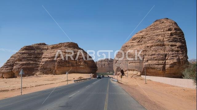 The road to Al Lula Saudia Arabia