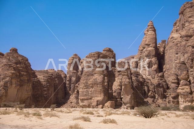 Rugged landscape near Al Ula Saudia Arabia