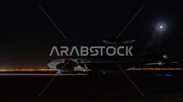 A U.S. Air Force E-3 Sentry, assigned to the 968th Expeditionary Airborne Air Control Squadron, lands at Prince Sultan Air Base, Kingdom of Saudi Arabia, Sept. 23, 2022. This was the 968th EAACS last sortie in AFCENT’s area of responsibility until reactivation. The 968th EAACS’s inactivation ceremony was held on Sept. 29, 2022. The Panthers accomplished their mission but will be back again when needed. (U.S. Air Force photo by Staff Sgt. Noah J. Tancer)