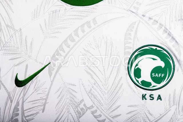 Close up of National Football team crest on home kit. FIFA World Cup Qatar 2022.