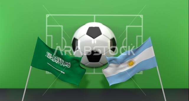 مباراة كرة القدم بين الأرجنتين والسعودية في كأس العالم FIFA قطر 2022، على خلفية ضبابية مع ملعب كرة قدم، عمل ثلاثي الأبعاد وصورة ثلاثية الأبعاد مباراة كرة القدم بين الأرجنتين والسعودية في كأس العالم FIFA قطر 2022، على خلفية ضبابية مع ملعب كرة قدم، عمل ثلاثي الأبعاد وصورة ثلاثية الأبعاد