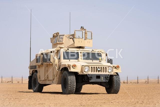 U.S. Marines with Combat Logistics Regiment 1, 1st Marine Logistics Group, test drive a High Mobility Multipurpose Wheeled Vehicle during exercise Native Fury 22 at a Logistics Support Area established in the Kingdom of Saudi Arabia, Aug. 15, 2022. Native Fury 22 is vital for strengthening the United States’ long-standing relationship with Saudi Arabian Armed Forces. The exercise enhances combined tactics, maritime capabilities and promotes long-term regional stability. (U.S. Marine Corps Photo 