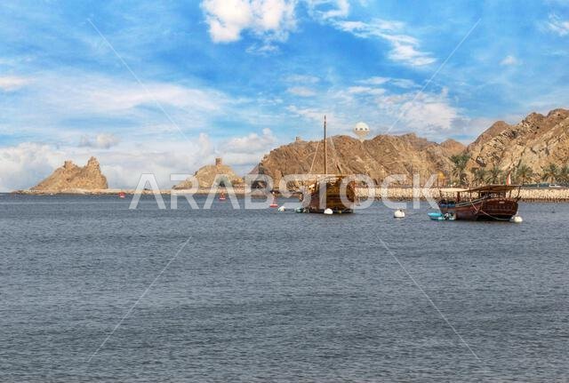 Muscat, Oman - capital and most populated city in Oman, Muscat displays a wonderful seaside, expecially in the suburbs around the Muttrah corniche