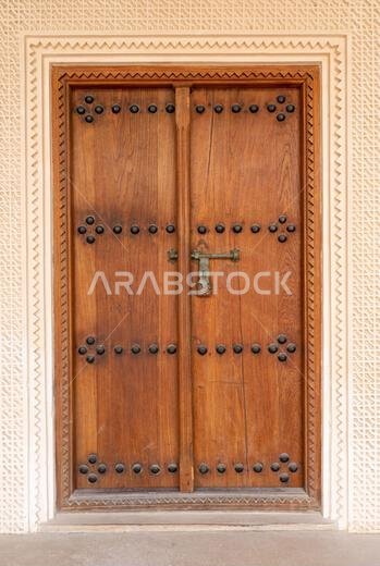 doha, qatar- June 06,2022 :traditional qatari house exterior at the national qatar museum.