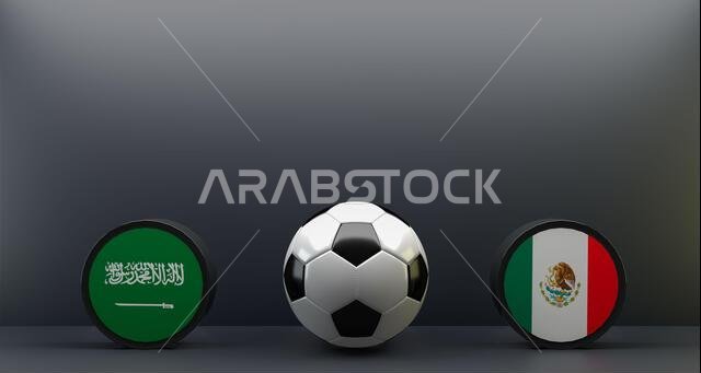 كأس العالم لكرة القدم 2022: المكسيك ضد السعودية، علم المكسيك والسعودية، كرة القدم المكسيكية السعودية، عمل ثلاثي الأبعاد وصورة ثلاثية الأبعاد كأس العالم لكرة القدم 2022: المكسيك ضد السعودية، علم المكسيك والسعودية، كرة القدم المكسيكية السعودية، عمل ثلاثي الأبعاد وصورة ثلاثية الأبعاد