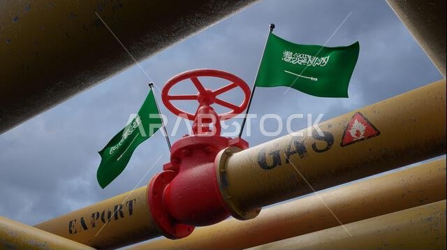 صمام على خط أنابيب الغاز الرئيسي في المملكة العربية السعودية، خط أنابيب يحمل أعلام المملكة العربية السعودية، أنابيب غاز من المملكة العربية السعودية، تصدير الغاز من المملكة العربية السعودية، عمل ثلاثي الأبعاد صمام على خط أنابيب الغاز الرئيسي في المملكة العربية السعودية، خط أنابيب يحمل أعلام المملكة العربية السعودية، أنابيب غاز من المملكة العربية السعودية، تصدير الغاز من المملكة العربية السعودية، عمل ثلاثي الأبعاد