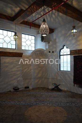 داخل غرفة صلاة جميلة في مدينة الخبر بالمملكة العربية السعودية. داخل غرفة صلاة جميلة في مدينة الخبر بالمملكة العربية السعودية.