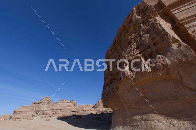Saudi Arabia, Madain Saleh, the archaeological site with the Nabatean tomb of the 1st century Saudi Arabia, Madain Saleh, the archaeological site with the Nabatean tomb of the 1st century