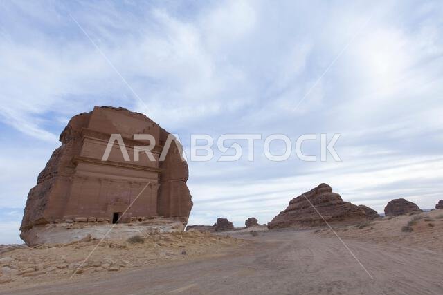 Saudi Arabia, Madain Saleh, the archaeological site with the Nabatean tomb of the 1st century