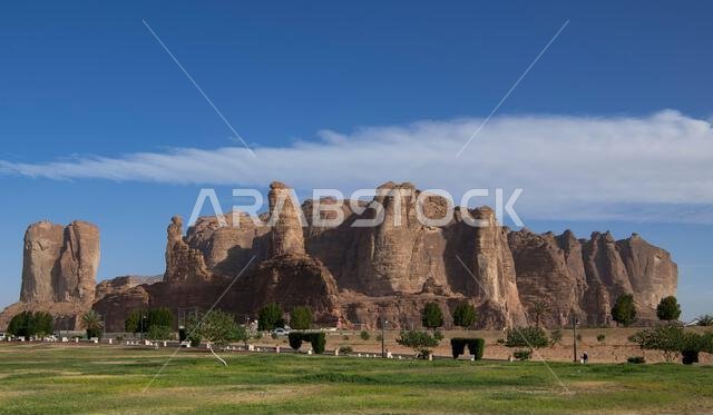 Winter Park with amazing backdrop Al Ula Saudi Arabia