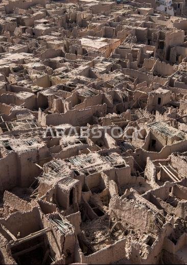 منظر علوي للمدينة القديمة في العلا، المملكة العربية السعودية ٥