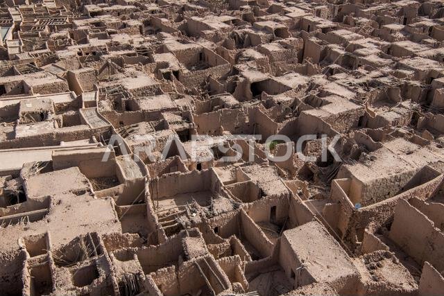 منظر علوي للمدينة القديمة في العلا، المملكة العربية السعودية ٢