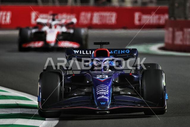 Jeddah, Saudi Arabia. 27th Mar, 2022. Alexander Albon (THA) Williams Racing FW44. 27.03.2022. Formula 1 World Championship, Rd 2, Saudi Arabian Grand Prix, Jeddah, Saudi Arabia, Race Day. Photo credit should read: XPB/Press Association Images. Credit: XPB Images Ltd/Alamy Live News