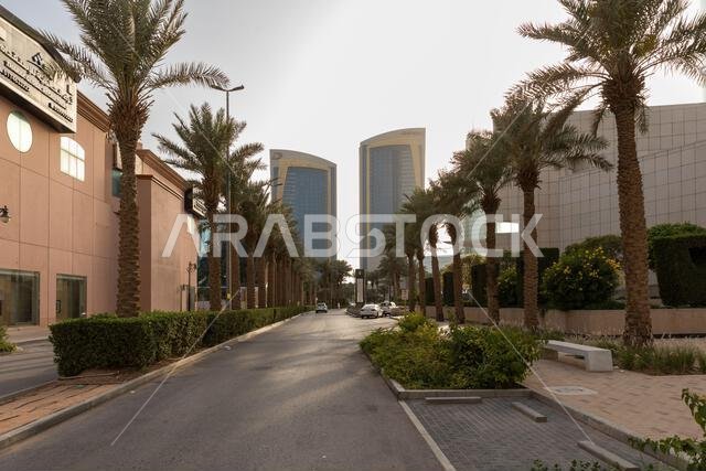 الرياض، المملكة العربية السعودية، 1 أبريل 2022: صورة لشارع العليا في الرياض