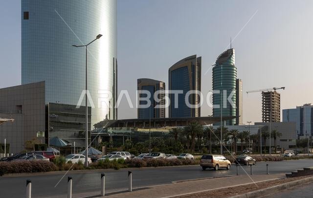 Riyadh, Saudi Arabia, 1st April 2022: street picture of Riyadh, Olaya street