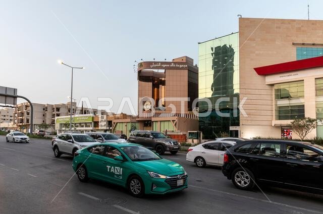 Riyadh, Saudi Arabia, 1st April 2022: street picture of Riyadh, Olaya street
