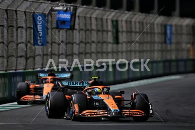 Jeddah, Saudi Arabia. 27th Mar, 2022. Lando Norris (GBR) McLaren MCL36. Saudi Arabian Grand Prix, Sunday 27th March 2022. Jeddah, Saudi Arabia. Credit: James Moy/Alamy Live News