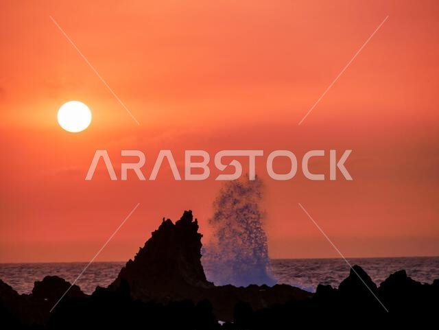 مجموعة من صور غروب الشمس الملتقطة في مواقع مختلفة: المغرب، مالطا، الصحراء العربية