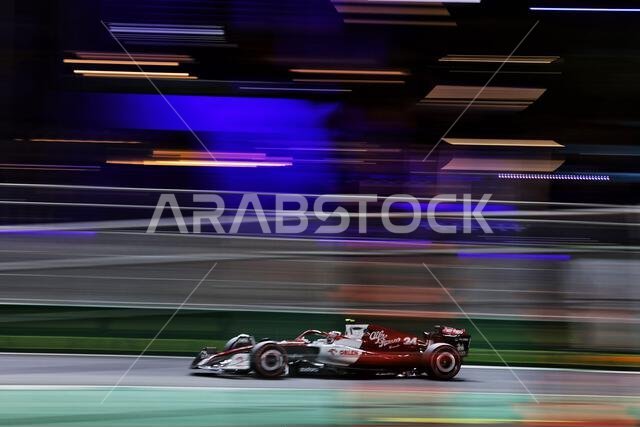 Guanyu Zhou (CHN) Alfa Romeo F1 Team C42. 26.03.2022. Formula 1 World Championship, Rd 2, Saudi Arabian Grand Prix, Jeddah, Saudi Arabia, Qualifying Day. Photo credit should read: XPB/Press Association Images. Guanyu Zhou (CHN) Alfa Romeo F1 Team C42. 26.03.2022. Formula 1 World Championship, Rd 2, Saudi Arabian Grand Prix, Jeddah, Saudi Arabia, Qualifying Day. Photo credit should read: XPB/Press Association Images.