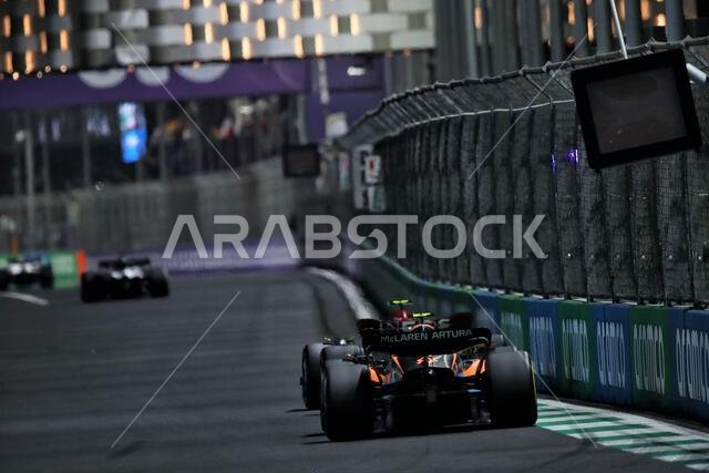 لاندو نوريس (بريطانيا العظمى) ماكلارين MCL36. سباق الجائزة الكبرى السعودي، الأحد 27 مارس 2022. جدة، المملكة العربية السعودية.