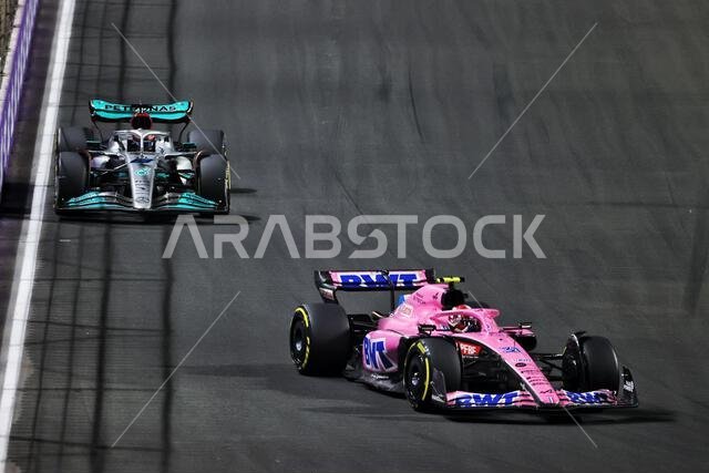 Esteban Ocon (FRA) Alpine F1 Team A522. 27.03.2022. Formula 1 World Championship, Rd 2, Saudi Arabian Grand Prix, Jeddah, Saudi Arabia, Race Day.  Photo credit should read: XPB/Press Association Images.