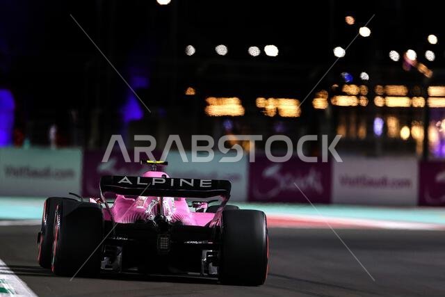 Esteban Ocon (FRA) Alpine F1 Team A522. 25.03.2022 Formula 1 World Championship, Rd 2, Saudi Arabian Grand Prix, Jeddah, Saudi Arabia, Practice Day.  Photo credit should read: XPB/Press Association Images.