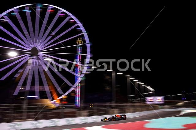 Sergio Perez (MEX) Red Bull Racing RB18. 25.03.2022 Formula 1 World Championship, Rd 2, Saudi Arabian Grand Prix, Jeddah, Saudi Arabia, Practice Day.  Photo credit should read: XPB/Press Association Images.