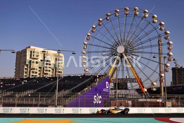 Jeddah, Saudi Arabia. 26th Mar, 2022. Lando Norris (GBR) McLaren MCL36. Saudi Arabian Grand Prix, Saturday 26th March 2022. Jeddah, Saudi Arabia. Credit: James Moy/Alamy Live News