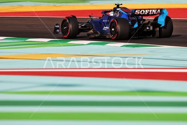 Jeddah, Saudi Arabia. 26th Mar, 2022. Nicholas Latifi (CDN) Williams Racing FW44. Saudi Arabian Grand Prix, Saturday 26th March 2022. Jeddah, Saudi Arabia. Credit: James Moy/Alamy Live News