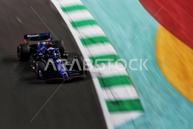 ألكسندر ألبون (تايلاند) فريق ويليامز ريسينغ FW44. سباق الجائزة الكبرى السعودي، السبت 26 مارس 2022. جدة، المملكة العربية السعودية.