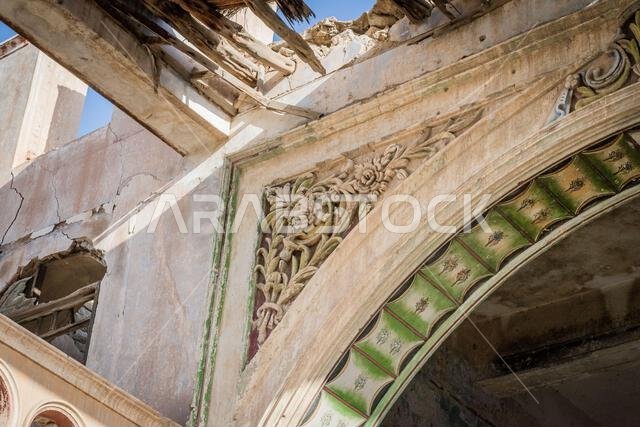 Abandoned Abdullah al-Suleiman palace, Mecca province, Taïf, Saudi Arabia