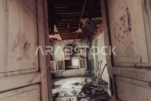 Abandoned Abdullah al-Suleiman palace, Mecca province, Taïf, Saudi Arabia Abandoned Abdullah al-Suleiman palace, Mecca province, Taïf, Saudi Arabia