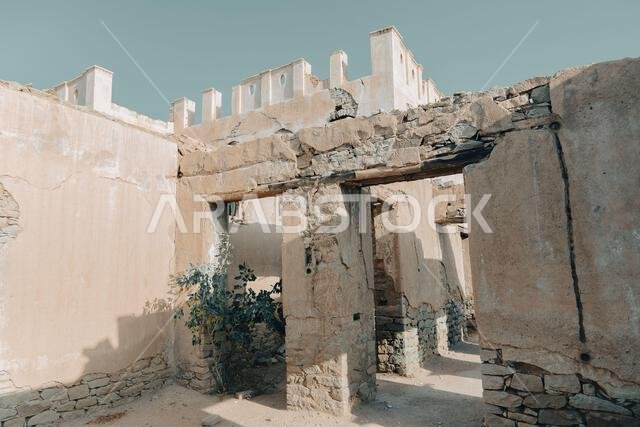 Abandoned Abdullah al-Suleiman palace, Mecca province, Taïf, Saudi Arabia