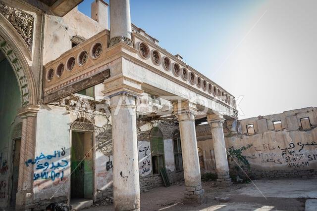 Abandoned Abdullah al-Suleiman palace, Mecca province, Taïf, Saudi Arabia