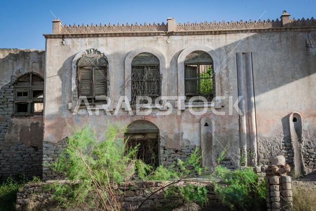 Abandoned Abdullah al-Suleiman palace, Mecca province, Taïf, Saudi Arabia