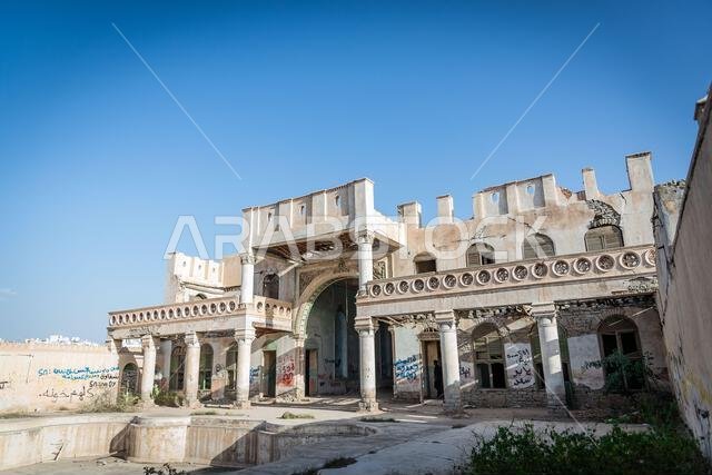 Abandoned Abdullah al-Suleiman palace, Taïf, Saudi Arabia