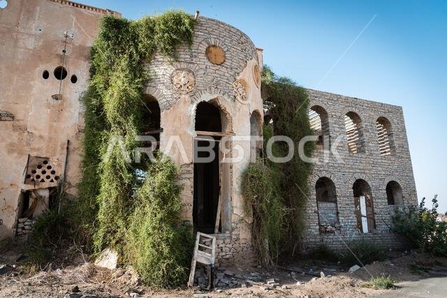 Abandoned Abdullah al-Suleiman palace, Taïf, Saudi Arabia