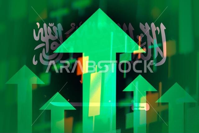أسهم خضراء متزايدة تشير إلى تحسنات في الاقتصاد أو نمو الأسهم في سوق الأوراق المالية في المملكة العربية السعودية، أبريل 2022، سان فرانسيسكو، الولايات المتحدة الأمريكية أسهم خضراء متزايدة تشير إلى تحسنات في الاقتصاد أو نمو الأسهم في سوق الأوراق المالية في المملكة العربية السعودية، أبريل 2022، سان فرانسيسكو، الولايات المتحدة الأمريكية