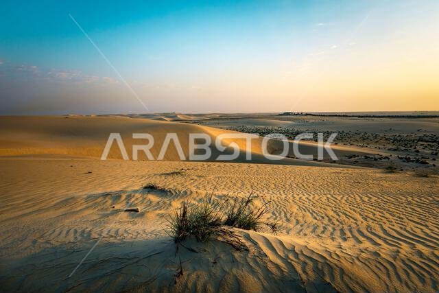 Beautiful Desert landscape view in Dammam Saudi Arabia Beautiful Desert landscape view in Dammam Saudi Arabia