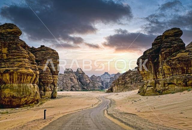 Journey through the Desert and Mountains. Al Ula, Saudi Arabia.