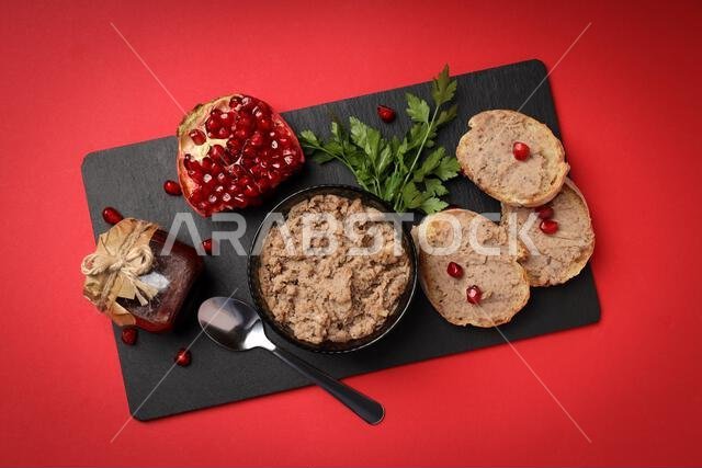 مفهوم الطعام اللذيذ مع سندويشات الباتيه مفهوم الطعام اللذيذ مع سندويشات الباتيه