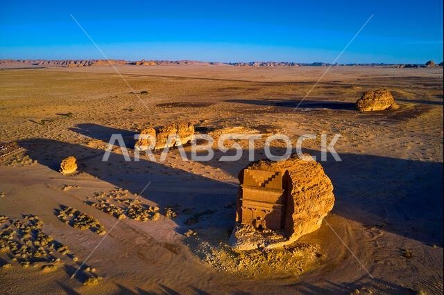 المملكة العربية السعودية، منطقة المدينة المنورة، العلا أو العلا، القبر النبطي في الحجر (مدائن صالح) الموقع الأثري، قبر لحيان أو قصر الفريد