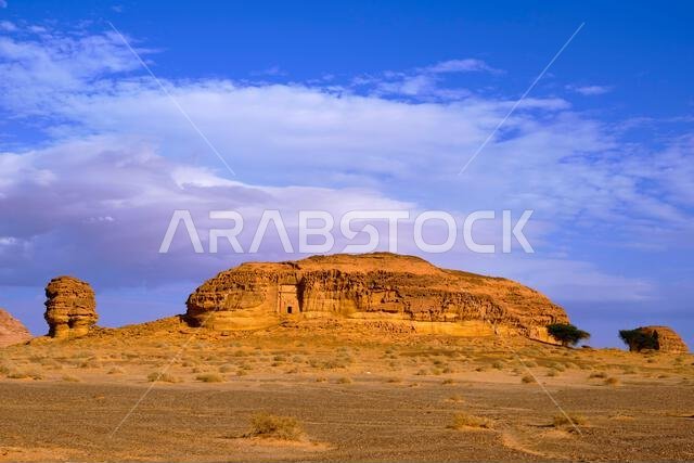 المملكة العربية السعودية، منطقة المدينة المنورة، العلا أو العلا، موقع المقابر النبطية في الحِجر (مدائن صالح) الأثري