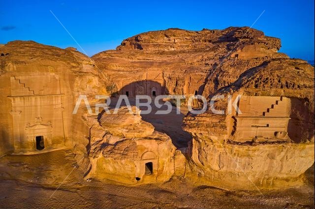 المملكة العربية السعودية، منطقة المدينة المنورة، العلا أو العلا، القبر النبطي في الحجر (مدائن صالح) الموقع الأثري، قبر جبل الخريمات